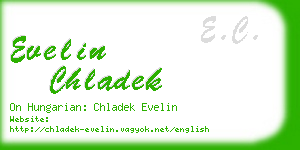 evelin chladek business card